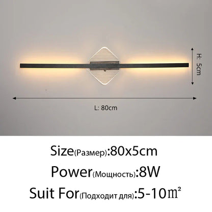 DecorBites™ LED Mirror Wall Lamp for Modern Minimalist Decor