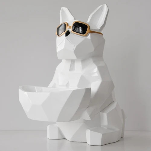 DecorBites™ Cool Dog Tissue Box Holder with Storage Box Home Office Decor Dog Figurine