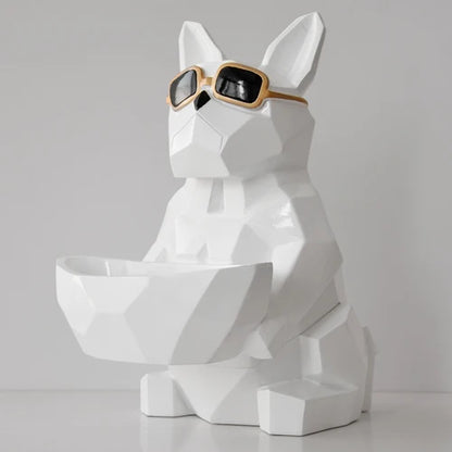 DecorBites™ Cool Dog Tissue Box Holder with Storage Box Home Office Decor Dog Figurine