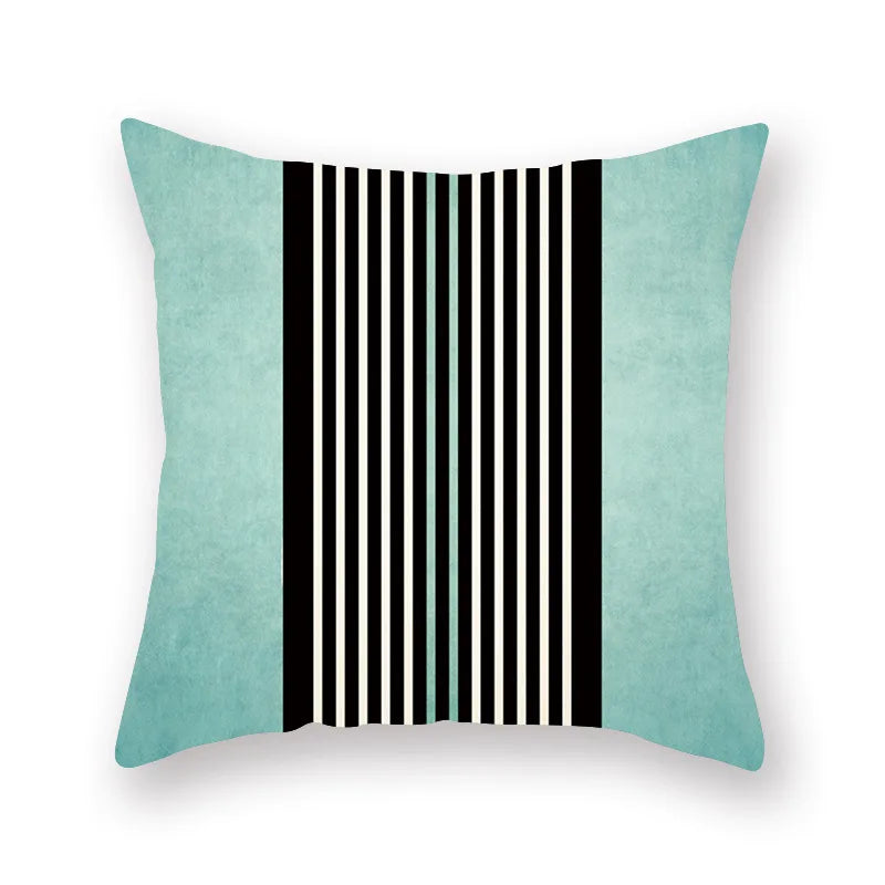 ™ Green Geometric Pillowcase - Nordic Classic Design for Home Decor and Comfort