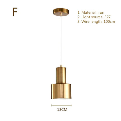 DecorBites™ Gold Modern Chandeliers E27 LED Lights for Home Decoration