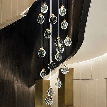 DecorBites™ Attic Crystal Chandelier for Living Room Dining Room Stair Lamp