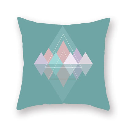 ™ Green Geometric Pillowcase - Nordic Classic Design for Home Decor and Comfort