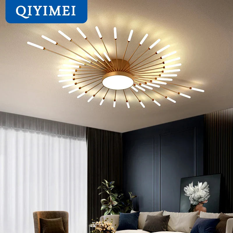 ™ LED Acrylic Ceiling Light Fixture for Bedroom Hall Living Room Kids, Modern Luster