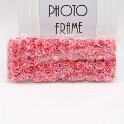 DecorBites™ 144pcs 2cm Artificial Paper Flowers for Wedding DIY Decoration