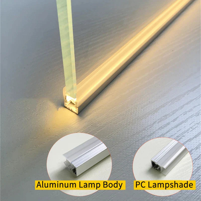 ™ LED Cabinet Bar Lamp for 8mm Glass Panel Bookshelf Strip Light
