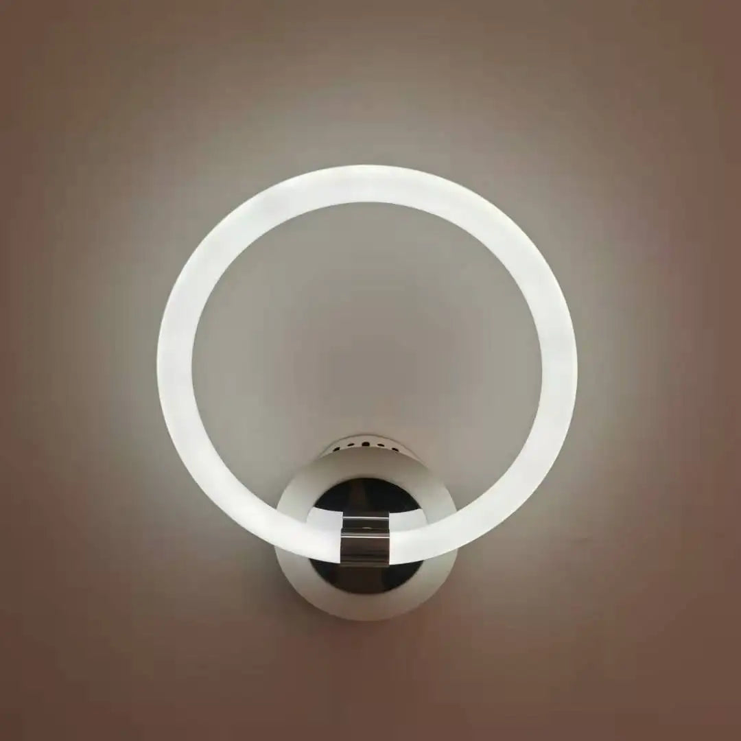 DecorBites™ Acrylic Ring LED Wall Lamp for Modern Indoor Decor, Living Room Bedroom Lighting