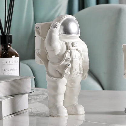 DecorBites™ Astronaut Phone Holder Figurine Home Decor Space Man Sculpture Cosmonaut Statue