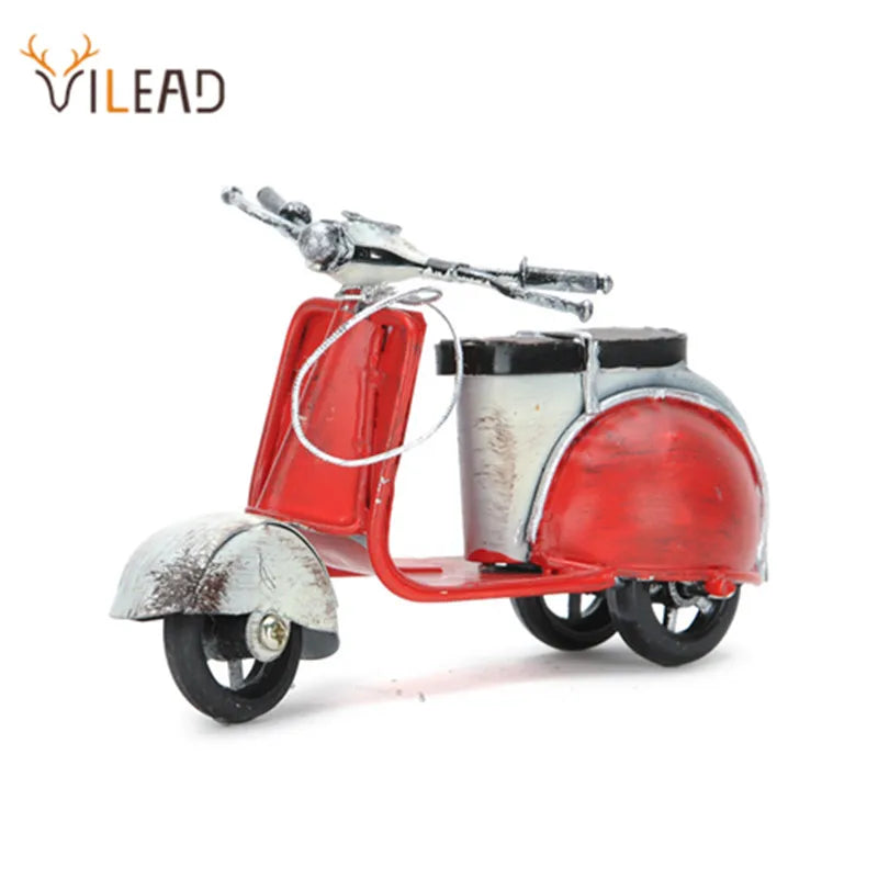 DecorBites™ Little Sheep Motor Figurines: Vintage Motorcycle Home Decor Desktop Decoration