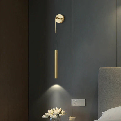 DecorBites™ Copper Bedroom Chandelier & Modern Bar Spot Light Wall Sconce Set