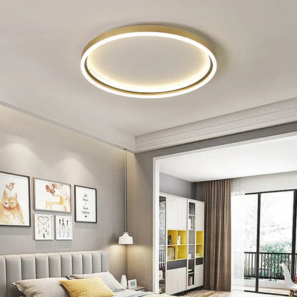 DecorBites™ LED Minimalist Chandelier in Black/Golden Finish for Living Room and Bedroom