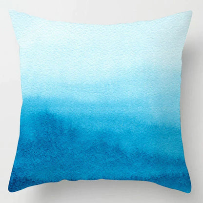 DecorBites™ Blue Geometric Marble Stripe Line Pillowcases for Car Sofa Decor