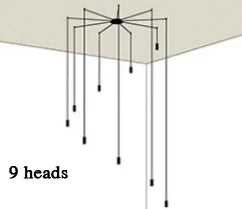 DecorBites™ Industrial Retro Wall Lamp Black LED Hanging Light