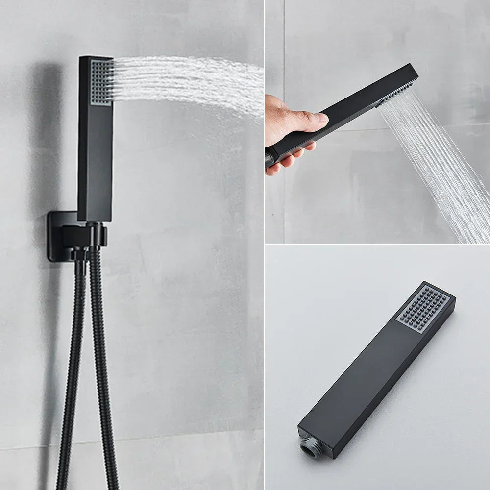 DecorBites™ LED Shower Faucet Set Rain Waterfall System with Remote Control & Colorful Ceiling Display