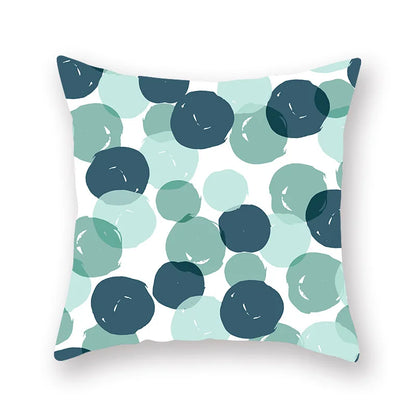 ™ Green Geometric Pillowcase - Nordic Classic Design for Home Decor and Comfort