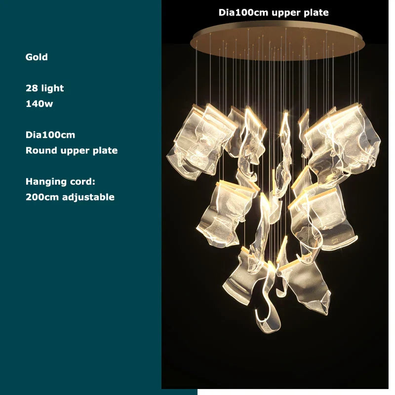DecorBites™ Black Love Chandelier Lighting for Dinning Room