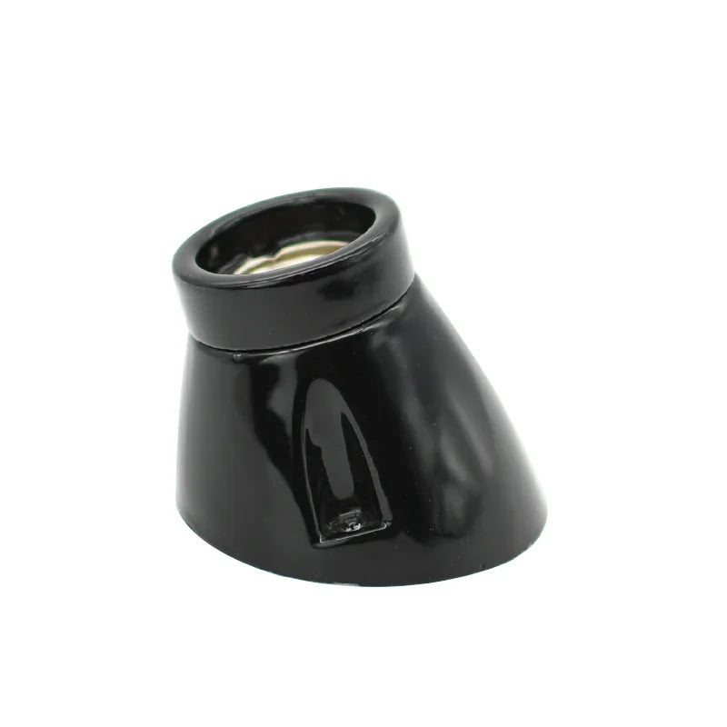 DecorBites™ Ceramic E27 Lamp Bulb Holder Base, Table Ceiling Fitting Socket Lampholder