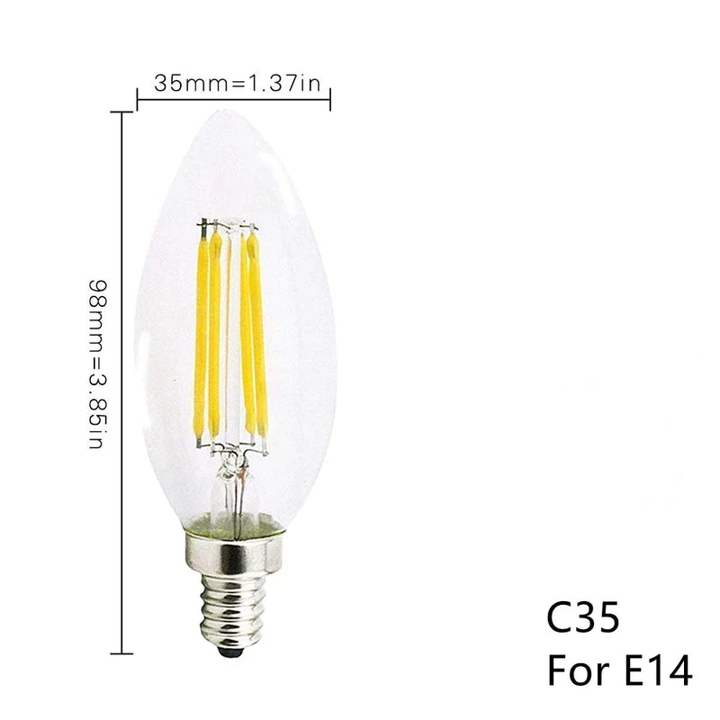 DecorBites™ LED Filament Light Bulb Set - Vintage Glass Bulb Collection