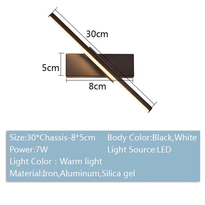 DecorBites™ Adjustable LED Wall Sconce Modern Bedroom Lamp