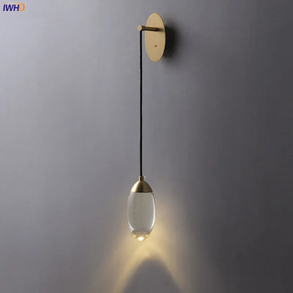 DecorBites™ Crystal LED Wall Light: Modern Luxury Nordic Home Lighting for Bedroom, Stair, Beside Lamp