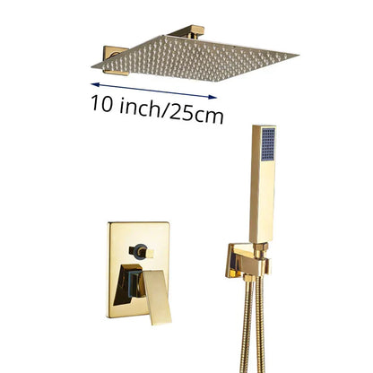 ™ Golden Rainfall Shower Faucet Set with Single Handle Brass Bath Mixers