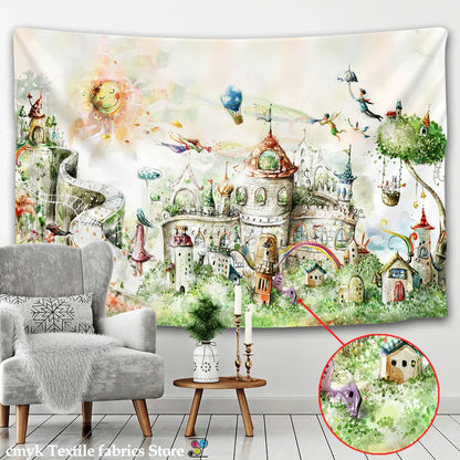 DecorBites™ 3D Printed Mandala Wall Hanging Tapestry for Home Decor