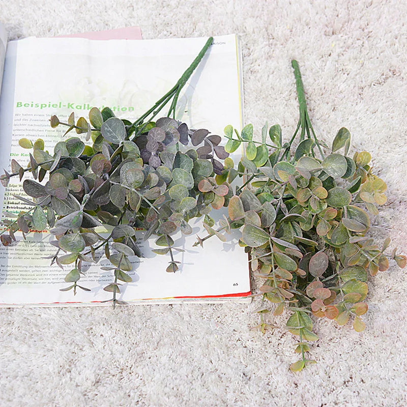 ™ Green Eucalyptus Branch: Faux Leaves for Home & Wedding Decor