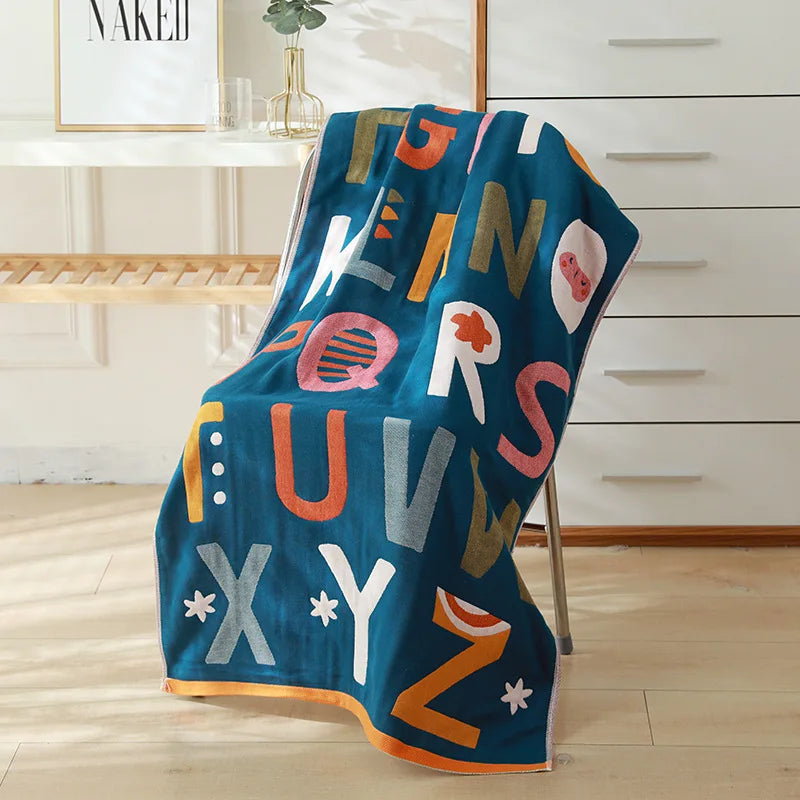 DecorBites™ Cotton Gauze Bath Towel -different styles