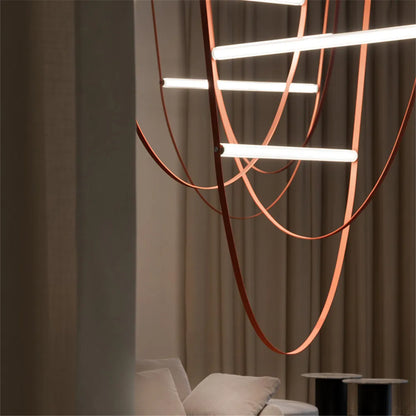 DecorBites™ Leather Rustic Pendant Light | Designer Suspension Lamp for Home, Restaurant, Hotel.