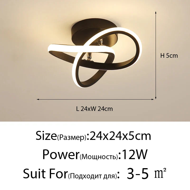 DecorBites™ LED Ceiling Lights: Modern Illumination for Home Living Room Bedroom Aisle Balcony