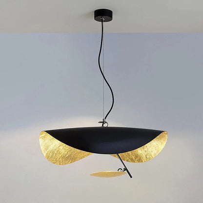 DecorBites™ Lederam Manta Pendant Lamp Flying Saucer Hat industrial retro design white black