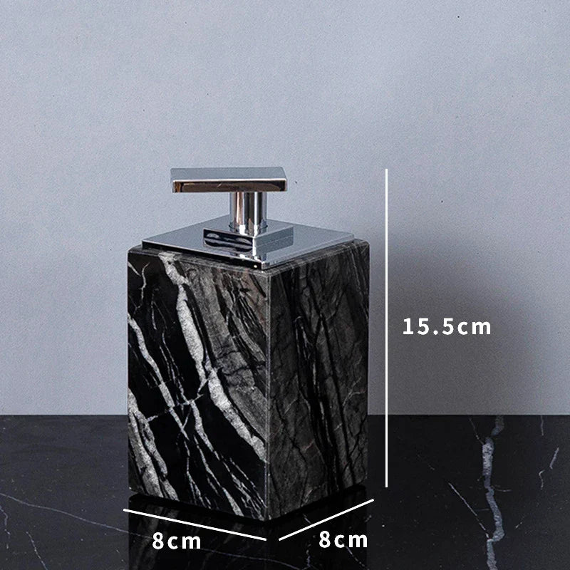 DecorBites™ Ancient Wood Grain Marble Bathroom Set with Luxury Accessories