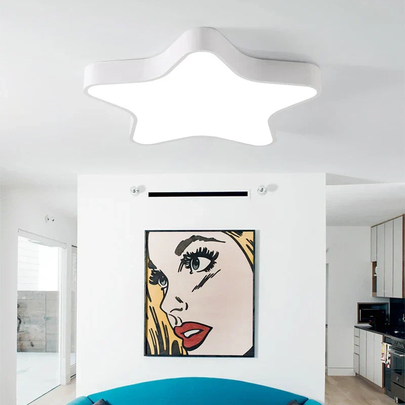 DecorBites™ Colorful Star Ceiling Lamp for Kids Room | LED Nursery Lighting