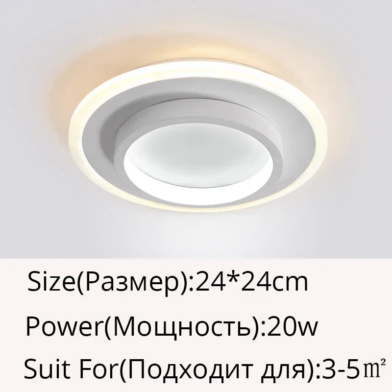 DecorBites™ LED Ceiling Light for Modern Indoor Lighting in Minimalist Style