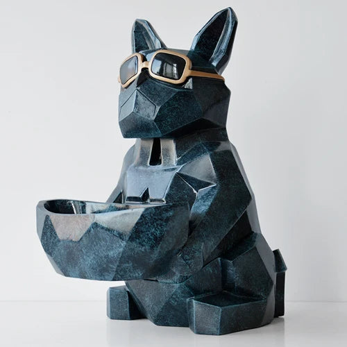 DecorBites™ Cool Dog Tissue Box Holder with Storage Box Home Office Decor Dog Figurine