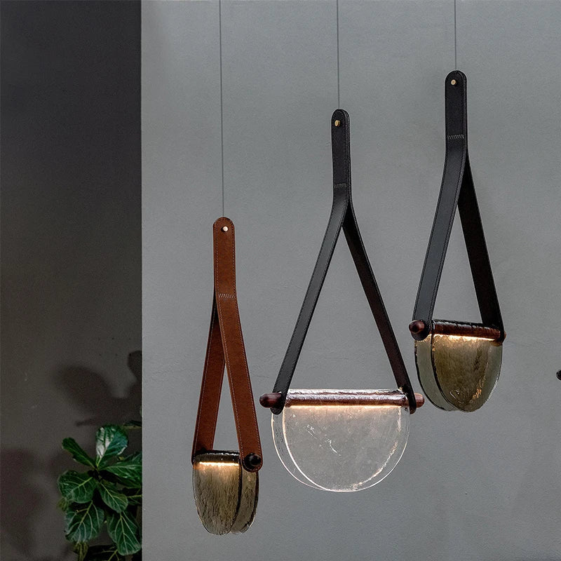 DecorBites™ Handmade Glass Pendant Lamp for Room, Bedside, Model Room, Restaurant