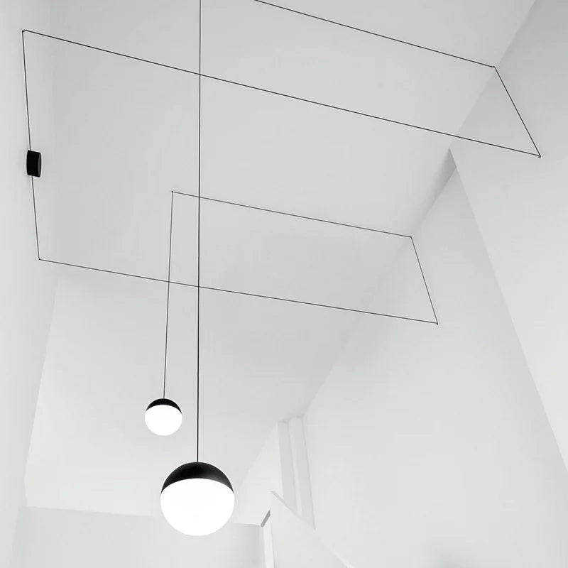 DecorBites™ Glass Ball Pendant Lamp LED Chandelier for Kitchen Island Decor