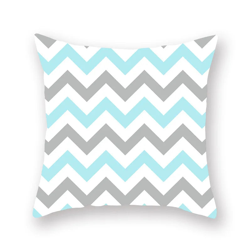 ™ Green Geometric Pillowcase - Nordic Classic Design for Home Decor and Comfort