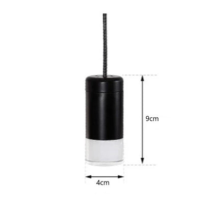DecorBites™ Industrial Iron Art LED Pendant Light - Black Minimalist Wall Lamp