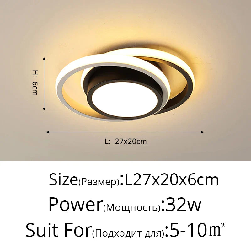 DecorBites™ LED Ceiling Light for Modern Indoor Lighting in Minimalist Style