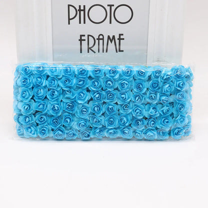 DecorBites™ 144pcs 2cm Artificial Paper Flowers for Wedding DIY Decoration