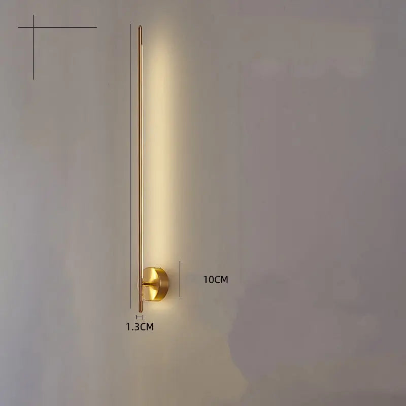 DecorBites™ Gold Geometric Wall Lamp for Living Room, Bedroom, and Hotel Aisle