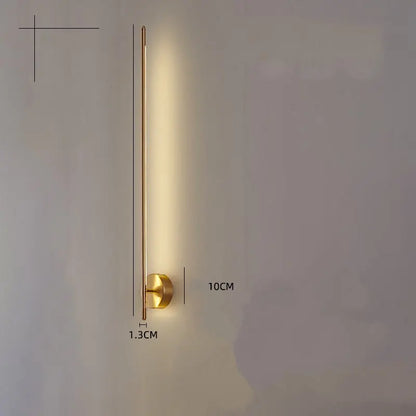 DecorBites™ Gold Geometric Wall Lamp for Living Room, Bedroom, and Hotel Aisle