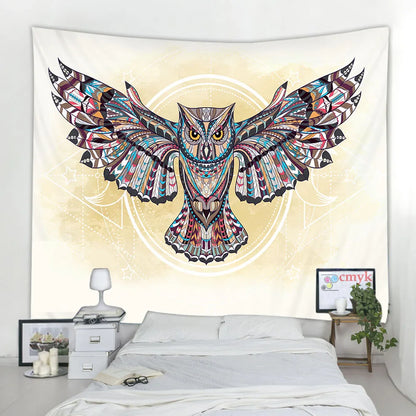 DecorBites™ Animal Mandala Tapestry Wall Hanging Mat Beach Towel Blanket