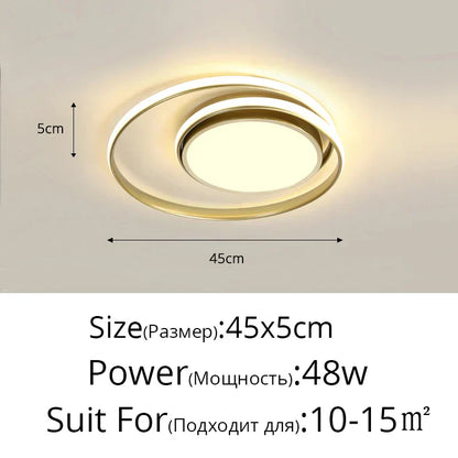 DecorBites™ LED Ceiling Light for Living Bedroom Study Room, Modern Surface Mounted Lamp