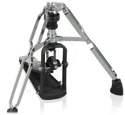 GRIFFIN Deluxe 2-Pack Drum Hardware Kit - Double Kick Drum Bass Pedal & 2-Legged Premium Hi-Hat Stand | Quad Sided Beater Head | Dual Chain Drive System | Impressive Response for Metal & Rock Drummers