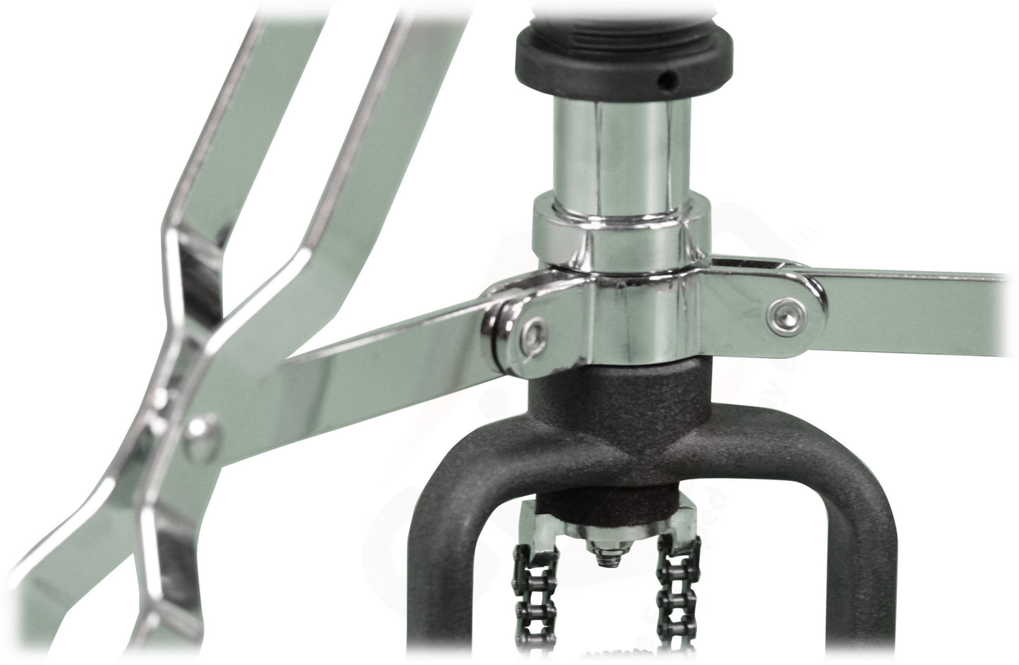 Premium 2 Leg Hi-Hat Stand by GRIFFIN | Heavy Duty Hihat Cymbal Foot Pedal with Drum Key | Folding Two Leg Style Converts to a No Leg High Hat Mount | Double Braced Chrome Percussion Hardware Mount