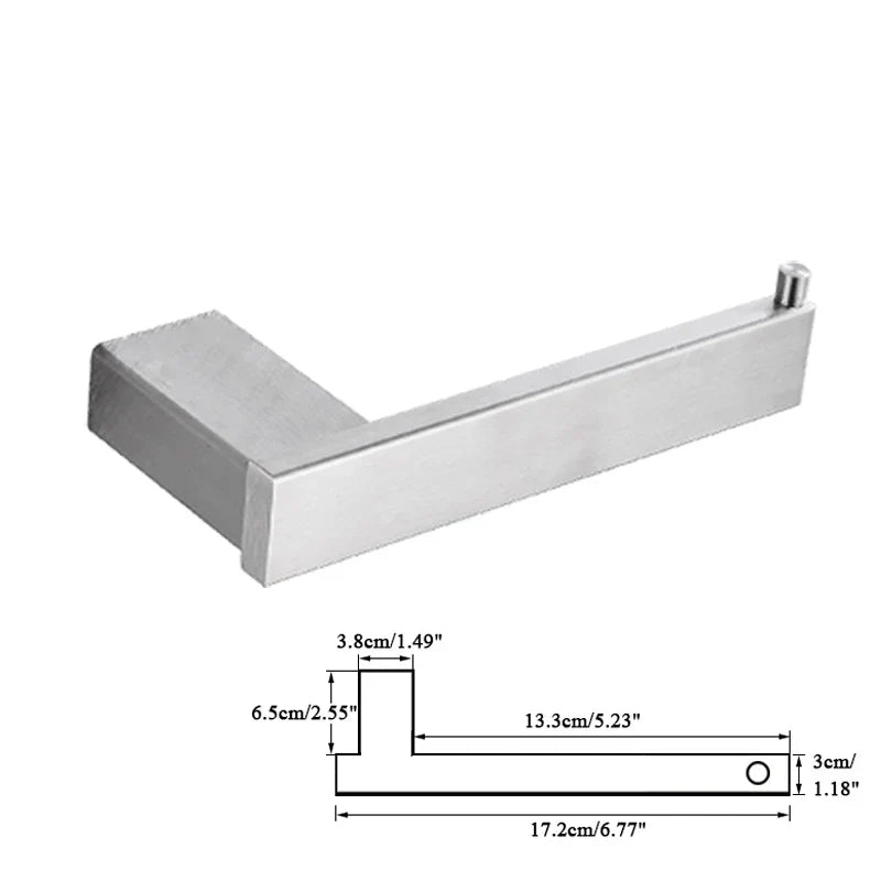 DecorBites™ 6-Piece Brushed Nickel Bathroom Accessories Set
