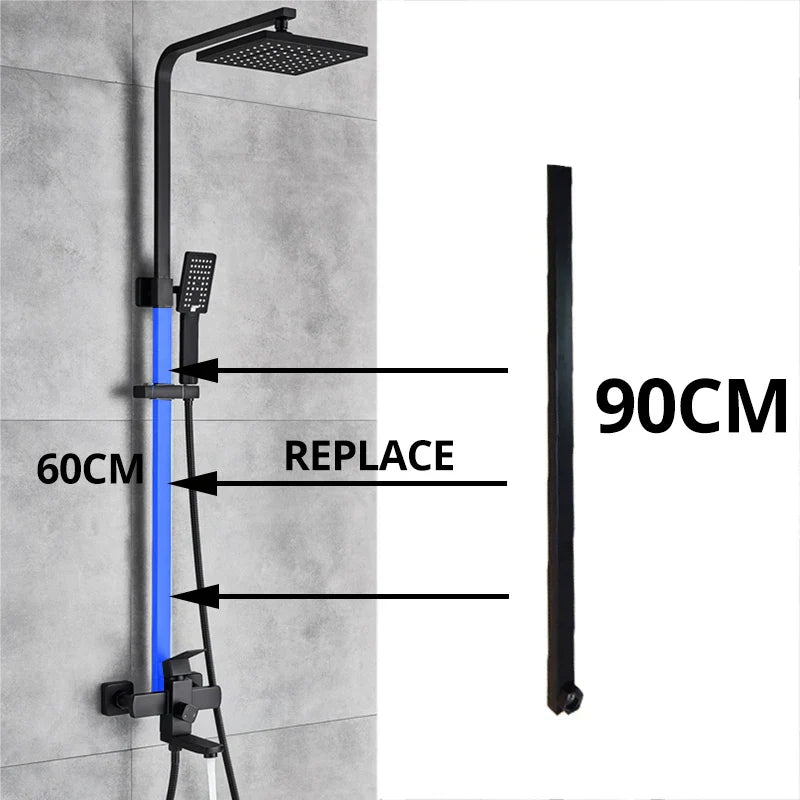 DecorBites™ 90CM Tube-Bar Extend Pipe for Shower Faucet Extension