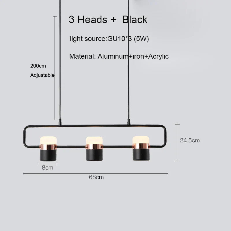 DecorBites™ LED Chandelier Pendant Lamp for Modern Dining Room, Cafe & Bar